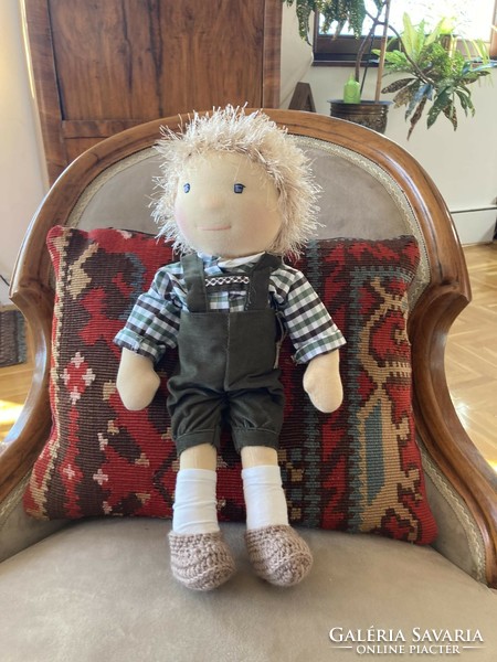 New Waldorf doll, blonde boy doll, handmade boy doll with free delivery to pick pack point