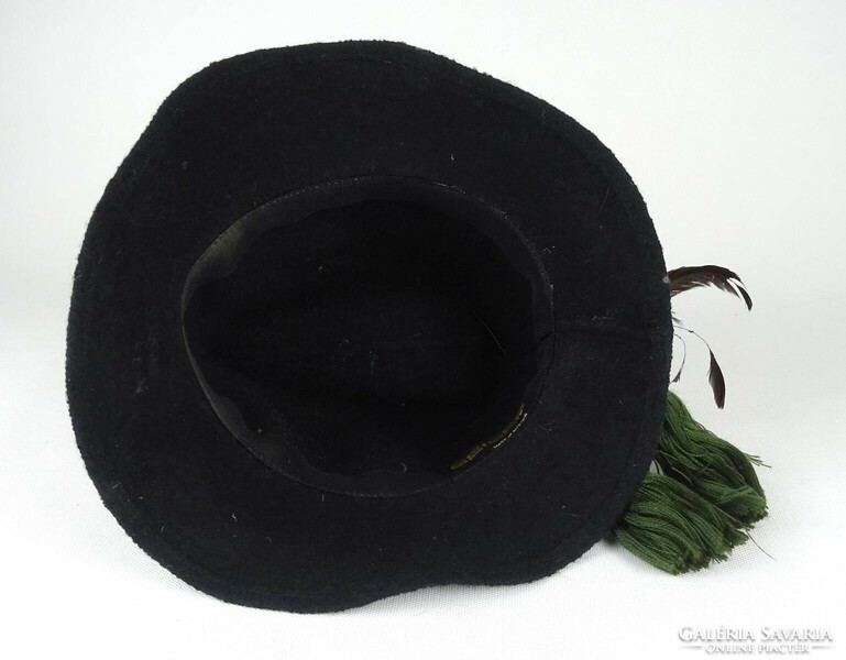 1Q743 old black Austrian Geiger hunting hat