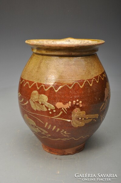 Antique Sümegi pot, 19th century. It's over.