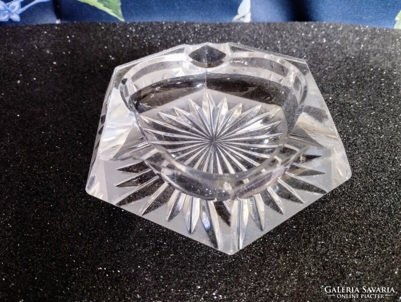 Hexagon crystal ashtray