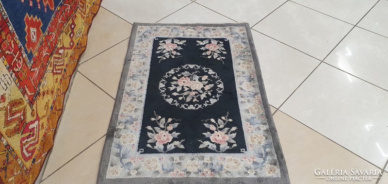 3280 Chinese Beijing bamboo silk handmade Persian carpet 62x94cm free courier