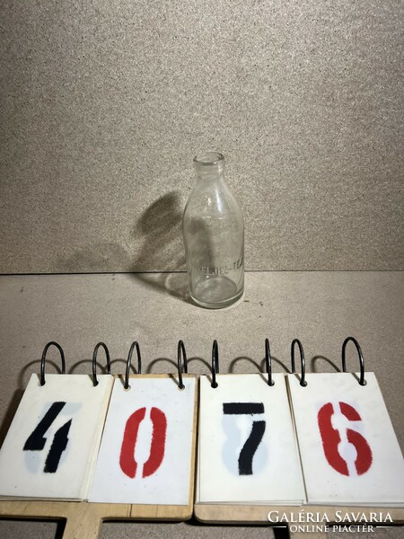 Old whole milk milk bottle, height 24 cm. 4076