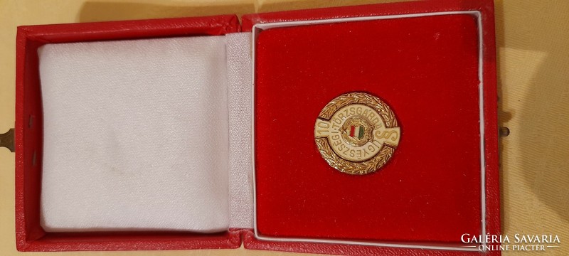 Prosecution Corps 10-year badge in box