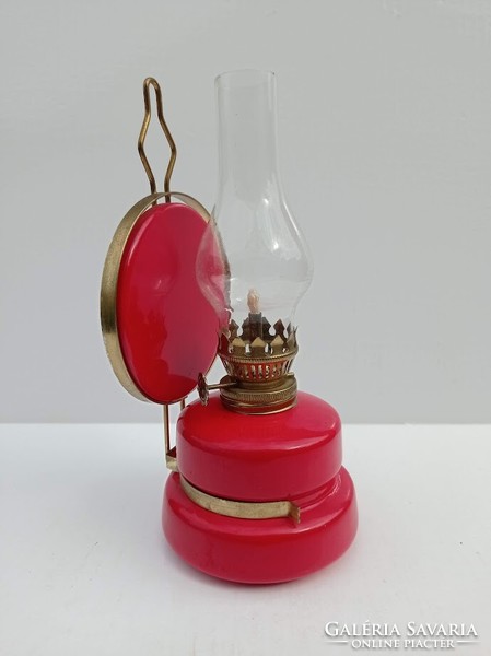 Red kerosene lamp