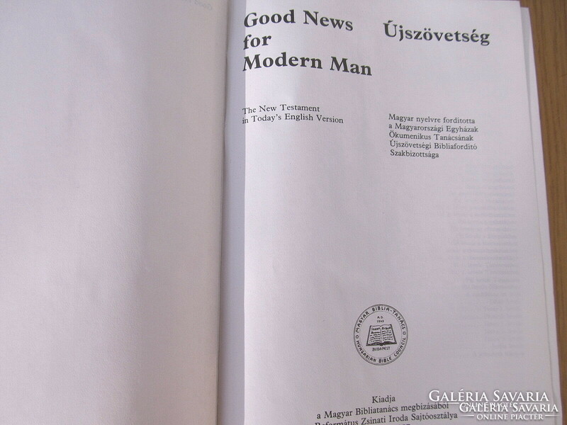 Újszövetség (magyar) - Good News For Modern Man (angol) nyelven