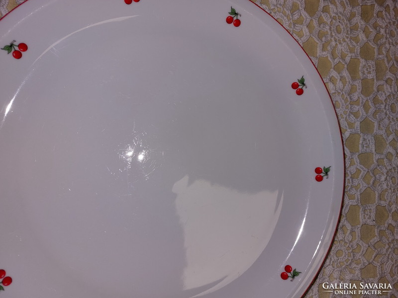 Alföldi porcelán cseresznyés pecsenyés és tortás tál, kínáló, asztalközép