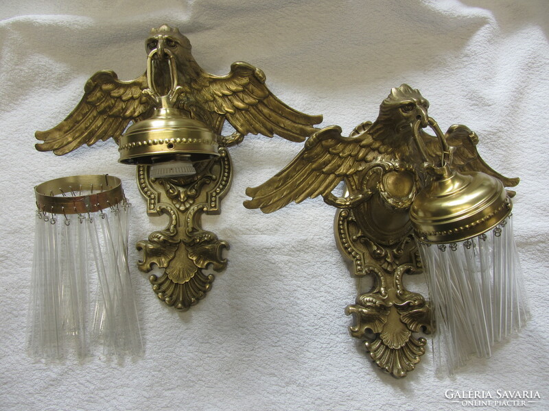 1 pair of renovated bronze wall brackets for sale