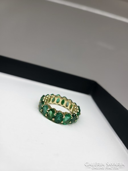 (7.2Ct) eternity emerald ring / memory ring