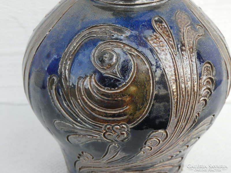 ELFRIEDE BALZAR-KOPP stilusú  kerámia  váza nyugatnémet  sómázas kerámia  kancsó 1970