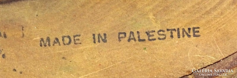1Q754 Faragott fa dromedár teve tintatartó Jeruzsálem - Palesztina