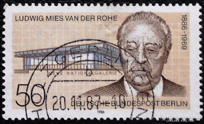BB753p / Németország - Berlin 1986 Ludwig Mies van der Rohe – építész bélyeg pecsételt