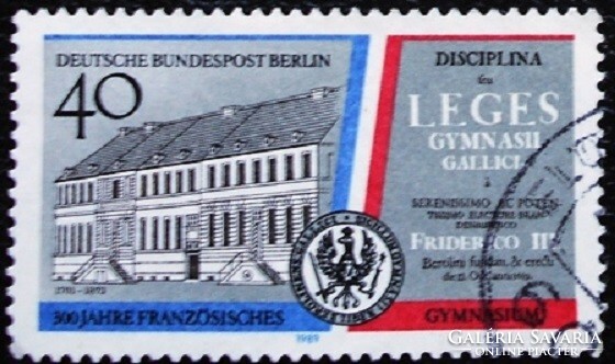 BB856p / Németország - Berlin 1989 Francia Gimnázium bélyeg pecsételt