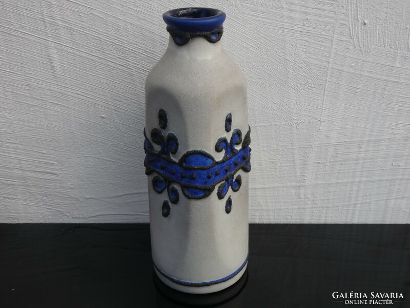 Marei West German ceramic vase Bruges - 4107 wgp vintage vase Bruges with lace decor 1970.