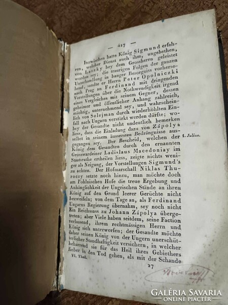 Die geschichten der ungern und ihrer landsassen. Sechster theil. Hungary's fall. Leipzig, 1823,