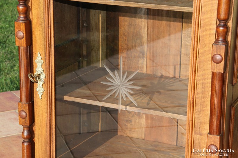 Ónémet antik vitrin, üveges szekrény 4