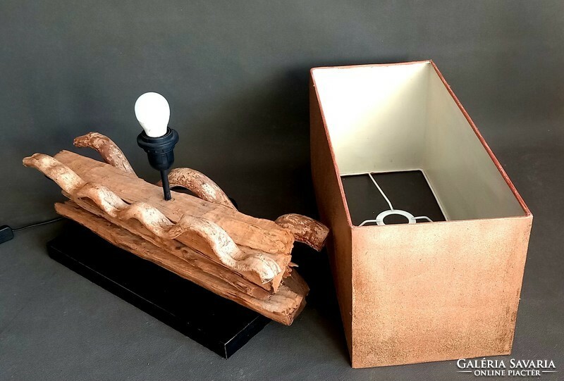Kézi készítésű uszadékfa asztali lámpa ALKUDHATÓ egyedi  design