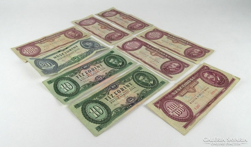 1Q699 old (1962-1995) Hungarian paper money 9 pieces