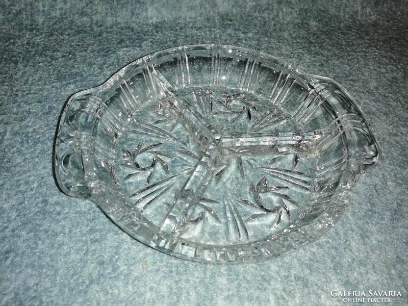 Split glass serving bowl (a3)