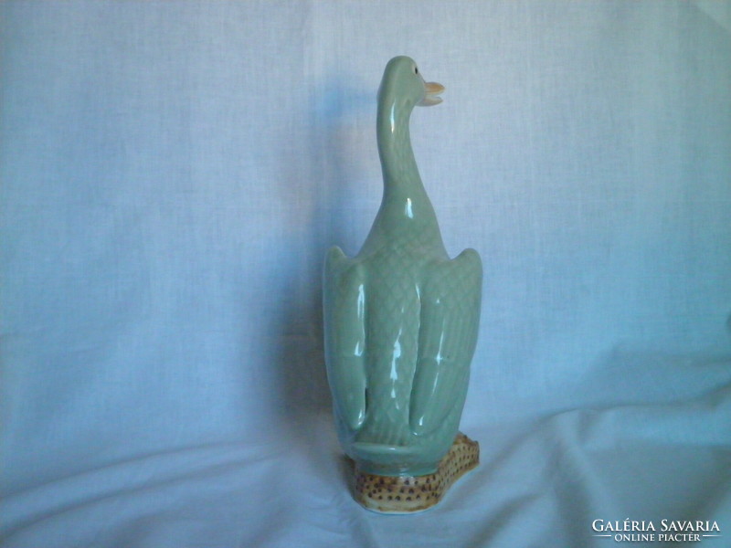 Kínai Candelon porcelán kacsa figura 29 cm magas