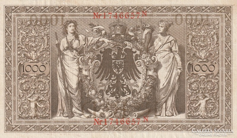 1000 Német birodalmi márka 1910-es kiadás