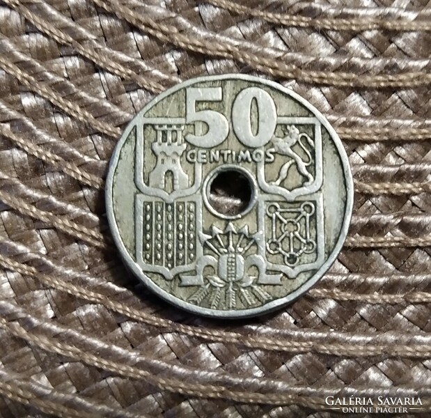 Spanyolország 50 centimos 1949