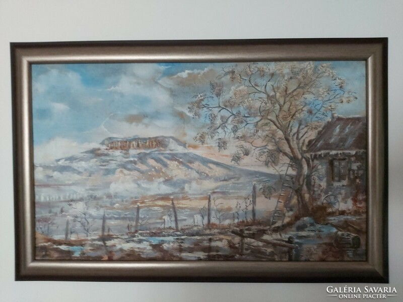 Winter Badacsony for sale, by an unknown painter.