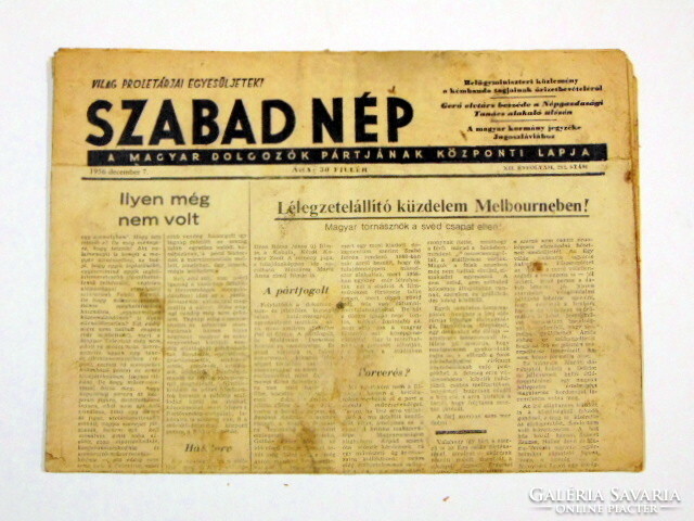 1953 March 30 / free people / newspaper - Hungarian / daily. No.: 26083