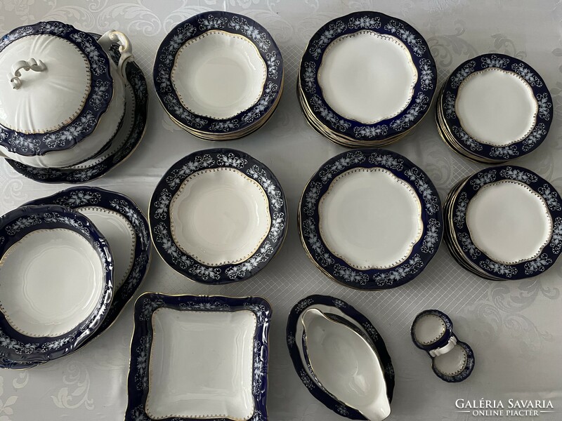 Zsolnay pompadour II. 6 Personal dinner set 25 pieces