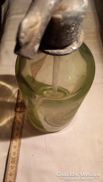 Uránüveg (!) szódásüveg,  nem fejazonos , 1/2 literes