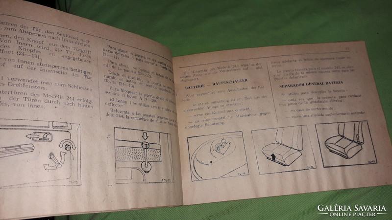 Aro 24 -320 4x4 Romanian off-road cars operation manual according to pictures