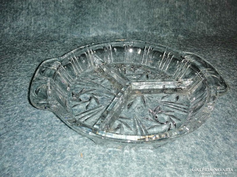 Split glass serving bowl (a3)