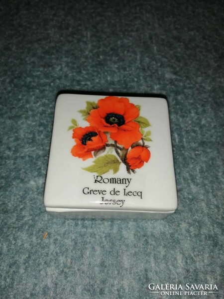 Poppy porcelain jewelry holder (a11)