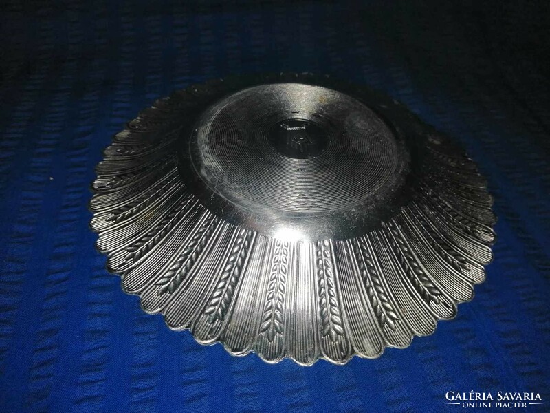 Aluminum serving plate, bowl dia. 23.5 cm (a7)