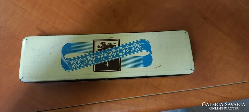 Retro koh-i-noor pencil holder metal box