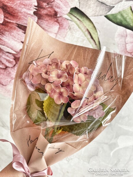 Real touch hydrangea bouquet - mauve