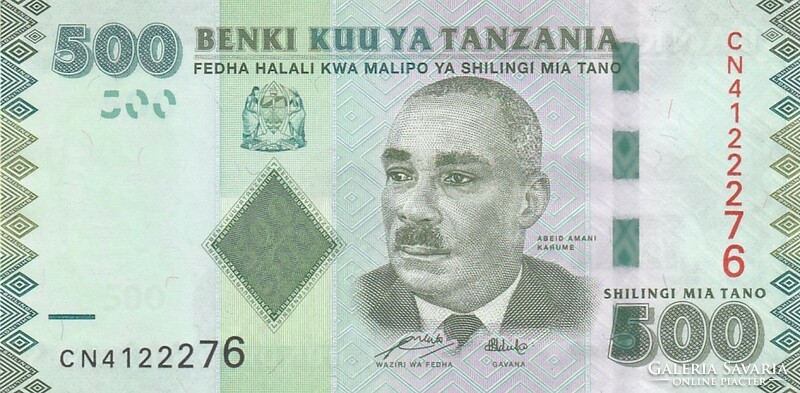 Tanzánia 500 shillings, 2010, UNC bankjegy