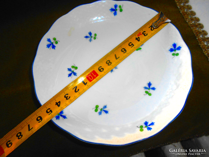 Ó Herendi  tányér - teás csésze alj címeres jelzés KÉK BÚZAVIRÁG (PBG) MINTÁS