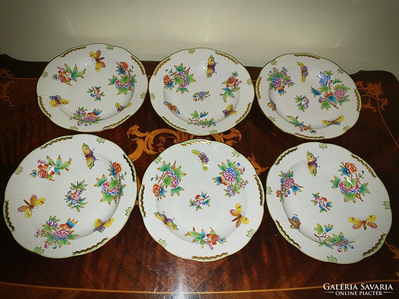 Herend vbo victoria soup plate 6 pcs