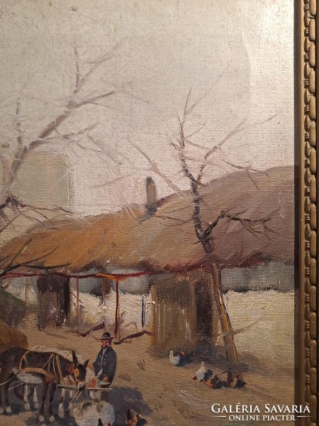 Original György Németh: picture of farm life