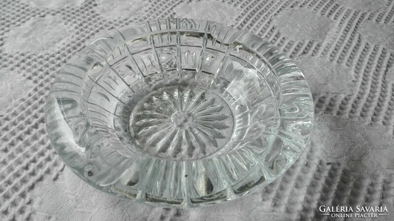 Molded glass ashtray, flawless