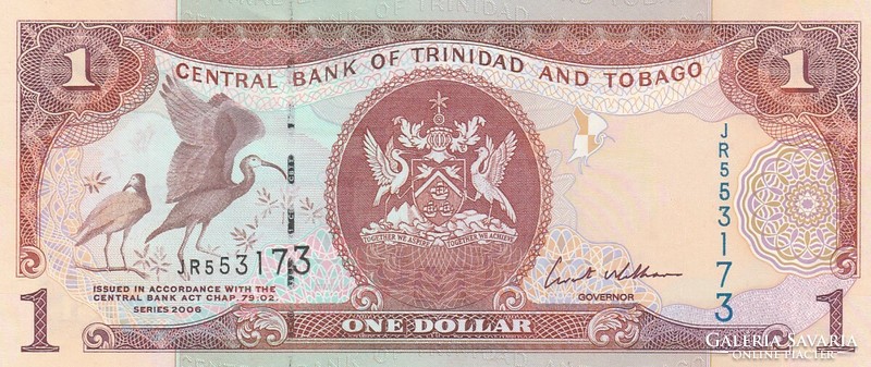 Trinidad and Tobago 1 dollár, 2006, UNC bankjegy