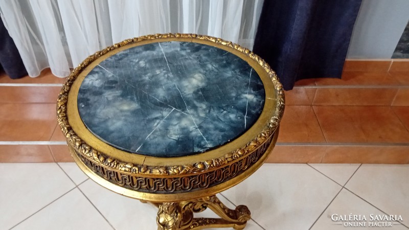 Antique marble top table, mid 19th century