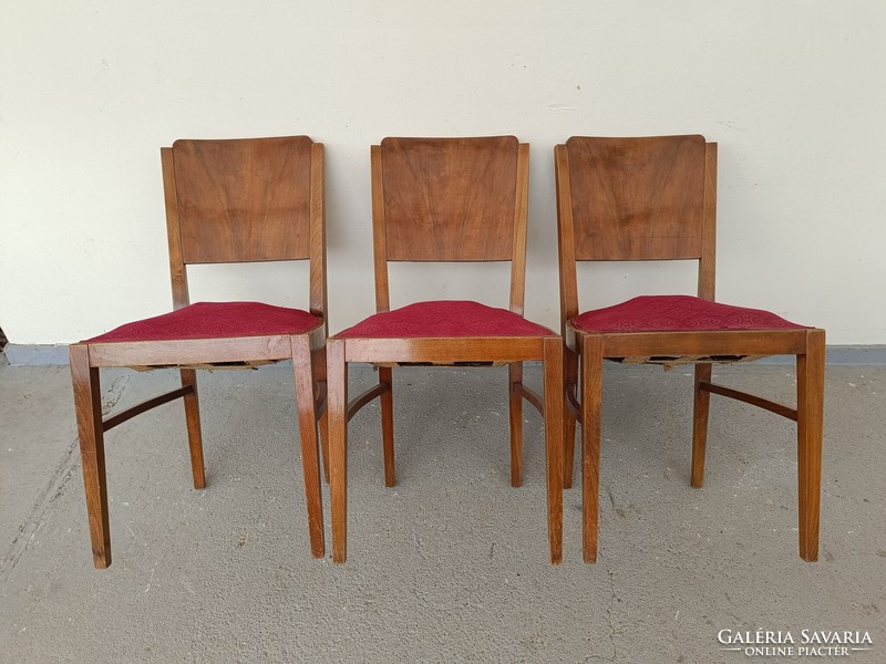 Antik retro Art Deco bútor szék 3 darab felújítandó 628 8605