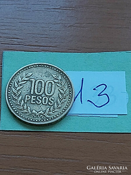 Colombia Colombia 100 pesos 1995 brass 13