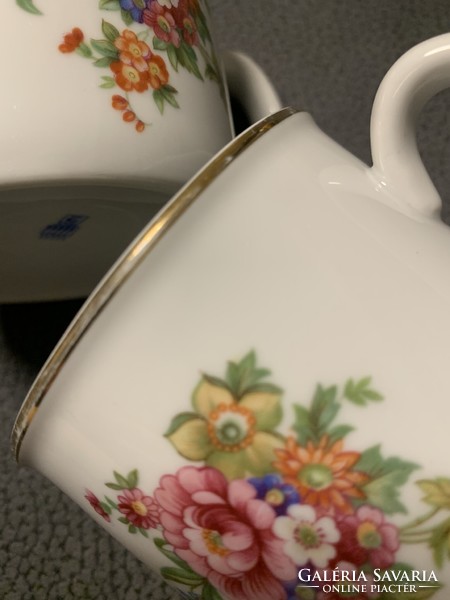 Zsolnay floral tea cup 3 pcs