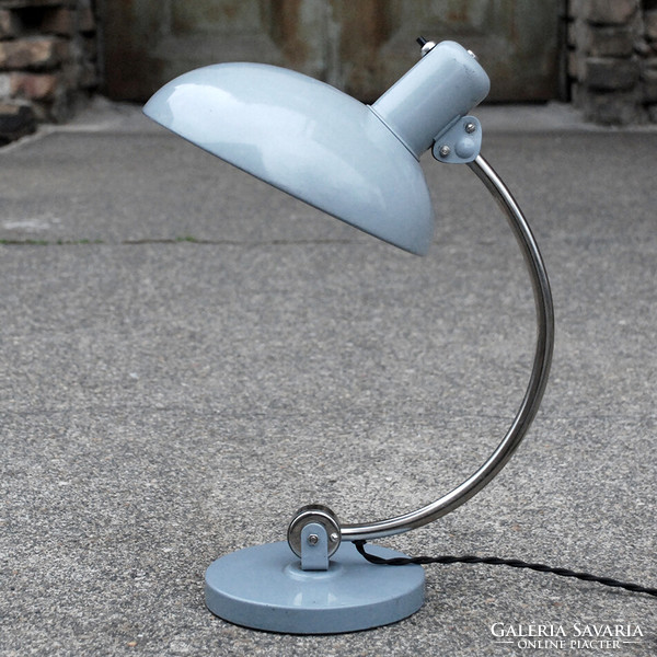 Bauhaus table lamp refurbished - christian dell - koranda /gray nickel/