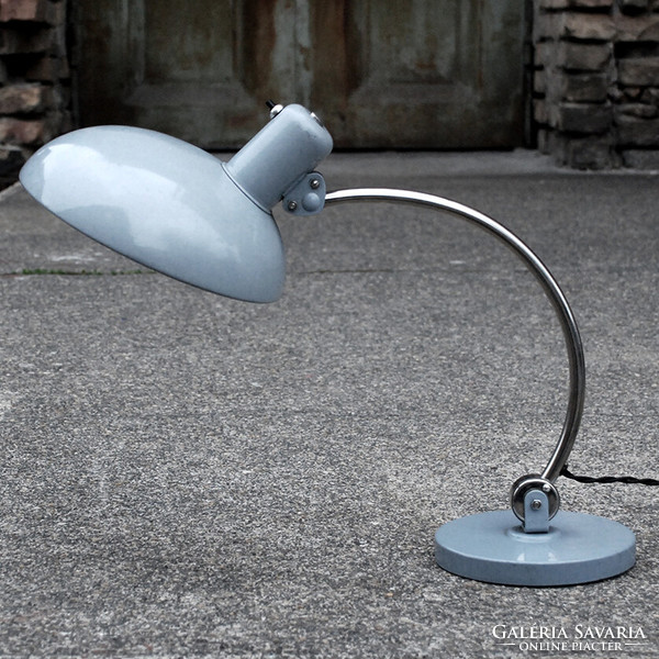 Bauhaus table lamp refurbished - christian dell - koranda /gray nickel/
