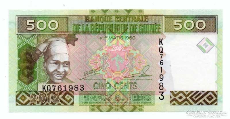 500 francs 2012 guineas