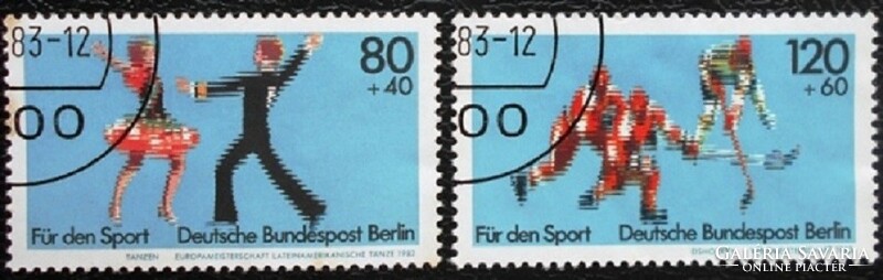 BB698-9p / Németország - Berlin 1983 Sportsegély bélyegsor pecsételt