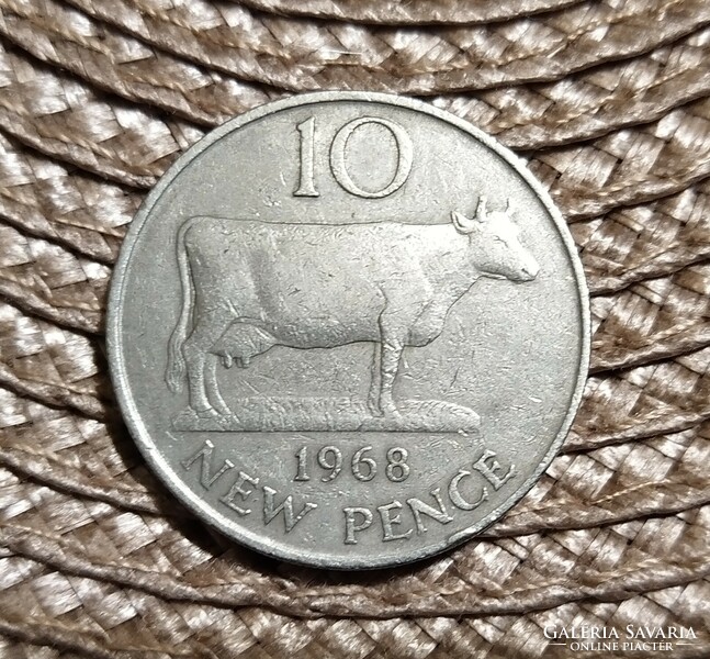 10 pence 1968 Guernsey